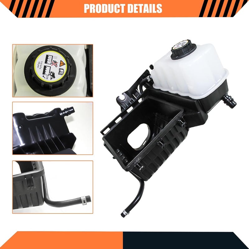 LOSTAR Engine Coolant Overflow Recovery Reservoir Tank with Cap Compatible with 2007-2008 Ford Expedition & Lincoln Navigator Replaces 603-339, 7L1Z8A080A - Image 4